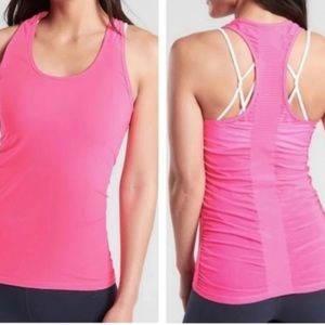 Athleta Bakasana Ruched Back Tank~  EUC